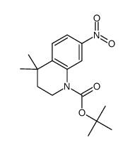 1(2H)-Quinolinecarboxylic acid, 3,4-dihydro-4,4-dimethyl-7-nitro-, 1,1-dimethylethyl ester picture