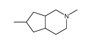 2,6-dimethyl-1,3,4,4a,5,6,7,7a-octahydrocyclopenta[c]pyridine结构式