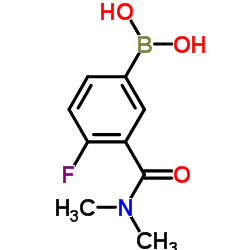 (3-(二甲基氨基甲酰)-4-氟苯基)硼酸图片