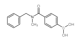 4-(BENZYL(METHYL)CARBAMOYL)PHENYLBORONIC ACID structure