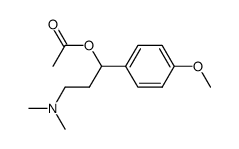 1-(dimethylamino)-3-acetoxy-3-(p-methoxyphenyl)-2-propene结构式