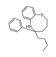 5-butyl-5-phenyl-2,3,4,6-tetrahydro-1,6-benzothiazocine结构式