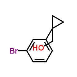 [1-(3-Bromophenyl)cyclopropyl]methanol结构式