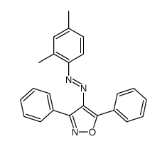 (2,4-dimethylphenyl)-(3,5-diphenyl-1,2-oxazol-4-yl)diazene Structure