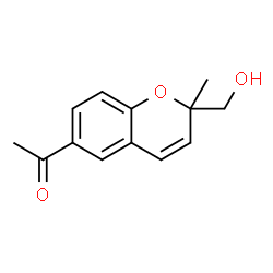 1-[(S)-2-(Hydroxymethyl)-2-methyl-2H-1-benzopyran-6-yl]ethanone结构式