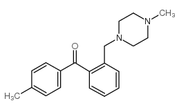 4'-METHYL-2-(4-METHYLPIPERAZINOMETHYL) BENZOPHENONE structure