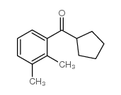 CYCLOPENTYL 2,3-DIMETHYLPHENYL KETONE structure