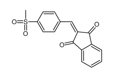 2-[(4-methylsulfonylphenyl)methylidene]indene-1,3-dione Structure