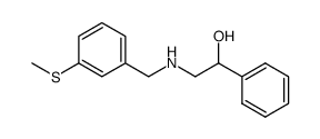 N-(3-methylthiobenzyl)-1-phenyl-2-aminoethanol结构式