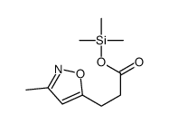 trimethylsilyl 3-(3-methyl-1,2-oxazol-5-yl)propanoate Structure