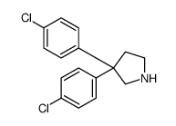 3,3-bis(4-chlorophenyl)pyrrolidine结构式