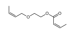 2-but-2-enoxyethyl but-2-enoate结构式