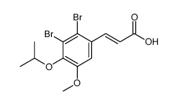 2-Propenoic acid, 3-[2,3-dibromo-5-methoxy-4-(1-methylethoxy)phenyl]结构式