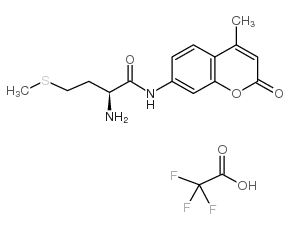 4-甲基-7-香豆素酰胺三氟乙酸-L-蛋氨酸酯结构式