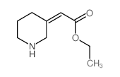 Ethyl 2-(3-piperidinylidene)acetate Structure