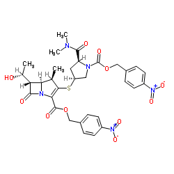 Protected meropenem structure