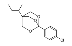 1-butan-2-yl-4-(4-chlorophenyl)-3,5,8-trioxabicyclo[2.2.2]octane结构式