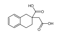 2-(carboxymethyl)-3,4-dihydro-1H-naphthalene-2-carboxylic acid结构式