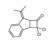 2,2-dichloro-7-propan-2-ylidene-2a,7a-dihydrocyclobuta[a]inden-1-one结构式