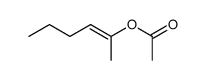 acetic acid-(1-methyl-pent-1-enyl ester) Structure