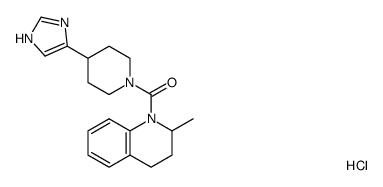 [4-(1H-imidazol-4-yl)piperidin-1-yl](2-methyl-3,4-dihydro-2H-quinolin-1-yl)methanone hydrochloride Structure