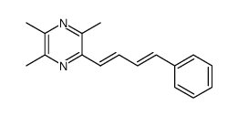 2,3,5-trimethyl-6-((1E,3E)-4-phenylbuta-1,3-dienyl)pyrazine结构式