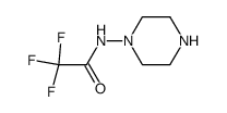 2,2,2-trifluoro-N-piperazin-1-yl-acetamide结构式