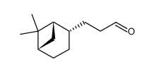 3-((1S,2S)-6,6-dimethyl-norpinan-2-yl)-propionaldehyde结构式