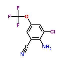 2-Amino-3-chloro-5-(trifluoromethoxy)benzonitrile picture