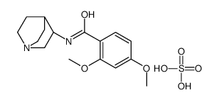 N-(1-azabicyclo[2.2.2]octan-3-yl)-2,4-dimethoxybenzamide,sulfuric acid Structure