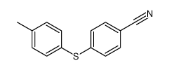 4-(4-methylphenyl)sulfanylbenzonitrile Structure