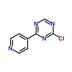 2-Chloro-4-(4-pyridinyl)-1,3,5-triazine Structure