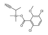 [1-cyanoethyl(dimethyl)silyl] 3,6-dichloro-2-methoxybenzoate Structure