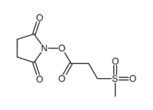 (2,5-dioxopyrrolidin-1-yl) 3-methylsulfonylpropanoate结构式