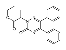 ethyl 2-(3-oxo-5,6-diphenyl-1,2,4-triazin-2-yl)propanoate Structure