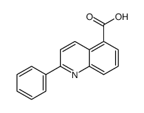 2-phenylquinoline-5-carboxylic acid结构式