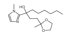 2-(2,2-ethylenedioxy-5-hydroxy-5-undecyl)-1-methyl-1H-imidazole Structure