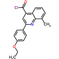 2-(4-Ethoxyphenyl)-8-methyl-4-quinolinecarbonyl chloride structure