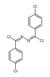 (1E,N'E)-4-chloro-N'-(chloro(4-chlorophenyl)methylene)benzohydrazonoyl chloride Structure