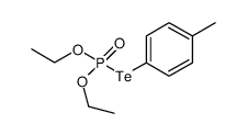 O,O-diethyl Te-4-tolyl phosphorotelluroate Structure