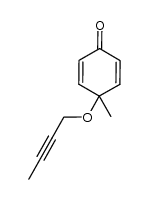 4-(but-2-yn-1-yloxy)-4-methylcyclohexa-2,5-dienone Structure