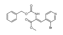 methyl (2Z)-3-(3-bromo(4-pyridyl))-2-[(phenylmethoxy)carbonylamino]prop-2-enoate Structure