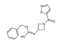 benzyl N-[1-(1,2-thiazole-5-carbonyl)azetidin-3-yl]carbamate Structure