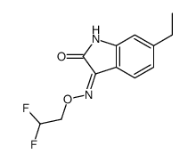 3-(2,2-difluoroethoxyamino)-6-ethylindol-2-one Structure