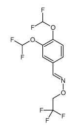 (E)-1-[3,4-bis(difluoromethoxy)phenyl]-N-(2,2,2-trifluoroethoxy)methanimine结构式