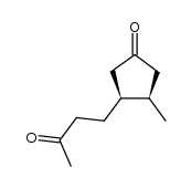 (3R,4S)-3-methyl-4-(3-oxobutyl)cyclopentanone Structure