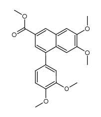 methyl-6,7-dimethoxy-4-(3,4-dimethoxyphenyl)naphthalene-2-carboxylate Structure