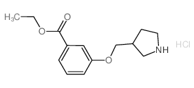 Ethyl 3-(3-pyrrolidinylmethoxy)benzoate hydrochloride Structure