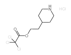 2-(4-Piperidinyl)ethyl 2,2,2-trichloroacetate hydrochloride Structure