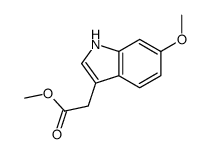 1H-Indole-3-acetic acid, 6-Methoxy-, Methyl ester结构式